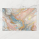 Chic Pastel Blue Blush Pink Gold Marble Art