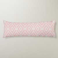 Chic pastel blush pink ikat tribal diamond pattern