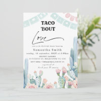 Chic Pastel Cactus Taco Bout Love Bridal Shower