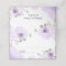 Chic Pastel Purple Flowers Wedding Place Card