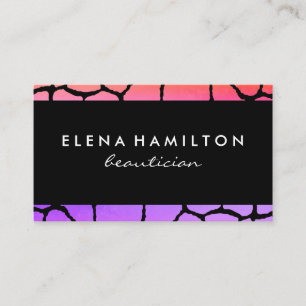 Chic Pattern Trim Business Card