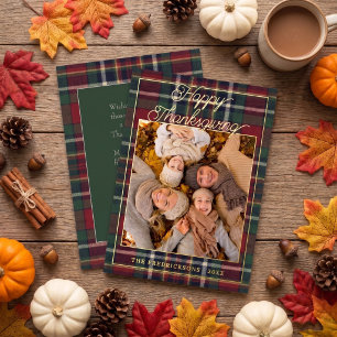 Chic Personalised Classic Plaid Pattern Gold
