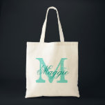 Chic Personalised name monogram Tote Bag<br><div class="desc">Check out over 100 popular styles of wedding tote bags from the "Wedding Tote Bags" collection of my shop!</div>