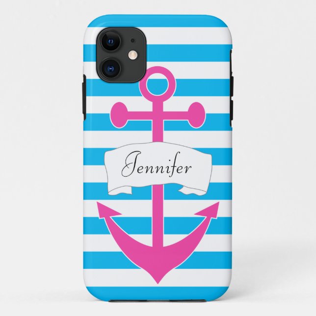 Chic Personalised Nautical iPhone 5/5S Case (Back)