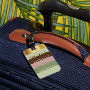 Chic Personalised Travel Luggage Tag