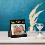 Chic Photo Calligraphy Mother’s Day Gift Black Plaque<br><div class="desc">Chic Photo Calligraphy Mother’s Day Gift Black plaque perfect as a gift to your mum,  mama or mummy this Mother’s Day.</div>