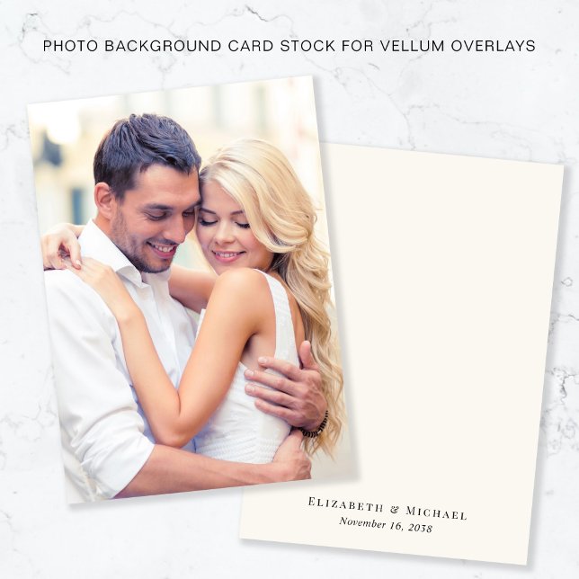 Chic Photo Cream Background For Vellum Overlay Invitation (Creator Uploaded)