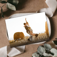 Chic Photo Strip Save the Date 2