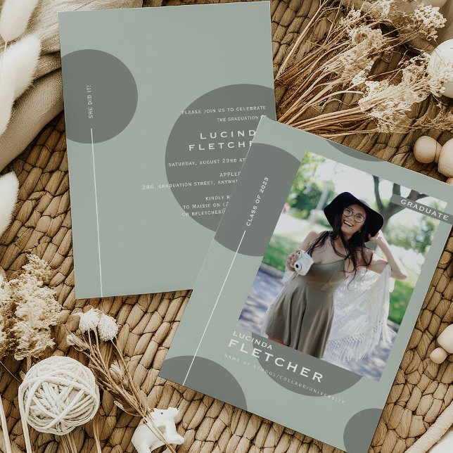 Chic Photo Template Graduate Graduation Party  (Creator Uploaded)