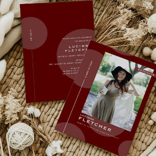 Chic Photo Template Graduate Graduation Party
