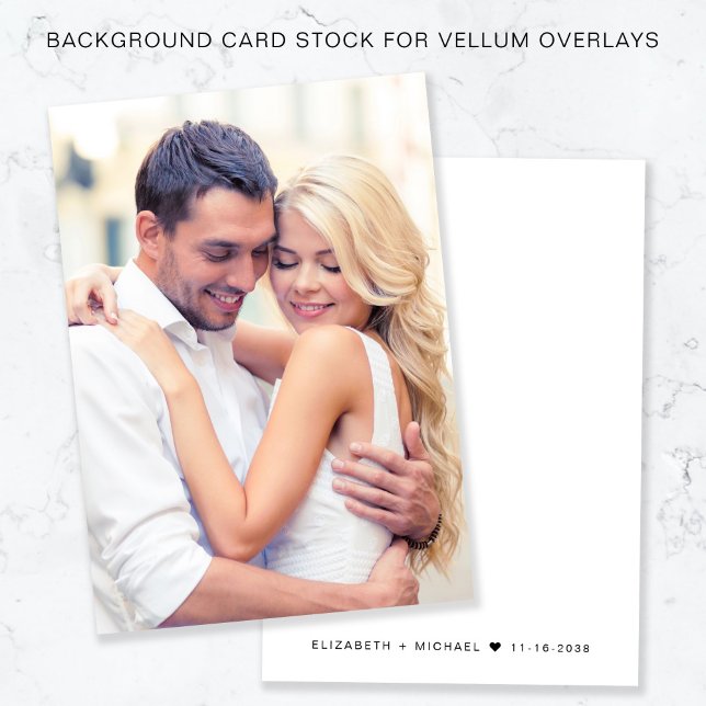 Chic Photo White Background For Vellum Overlay Invitation (Creator Uploaded)