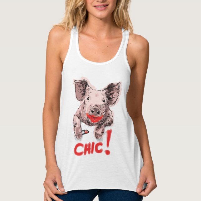 Chic Pig - Women Singlet (Front)