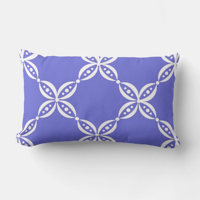 CHIC PILLOW _173 PERIWINKLE/WHITE FLORAL (Front)