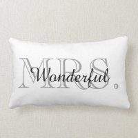 CHIC PILLOW_"MRS. WONDERFUL"