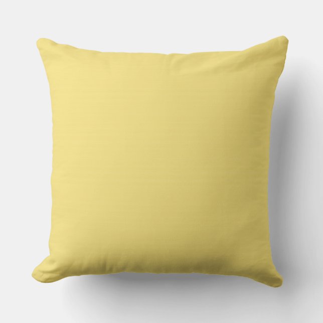 CHIC PILLOW_PRETTY BUTTER YELLOW SOLID CUSHION (Front)
