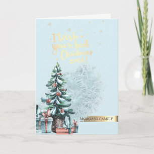 Chic Pine Tree Holiday Card