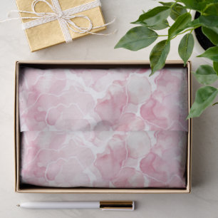Chic Pink Abstract Birthday Tissue Paper