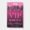 Chic Pink Black Dripping Glitter Sweet Sixteen VIP