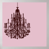 Chic Pink Chandelier