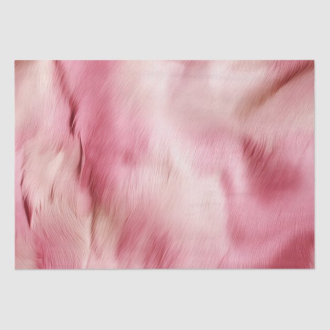 Chic Pink Cowgirl Cowhide  Tissue Paper (Front)