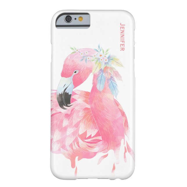 Chic Pink Flamingo Custom iPhone 6 Case (Back)