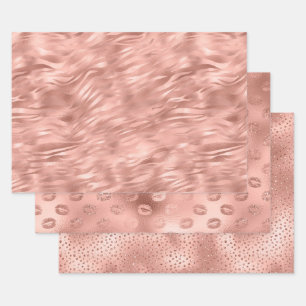 Chic Pink Glam Wrapping Paper Sheet