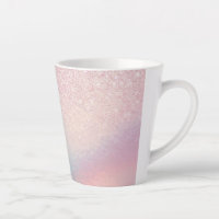 Chic Pink Glitter Iridescent Holographic Gradient