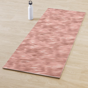 Chic Pink Glitz Zebra Print Yoga Mat