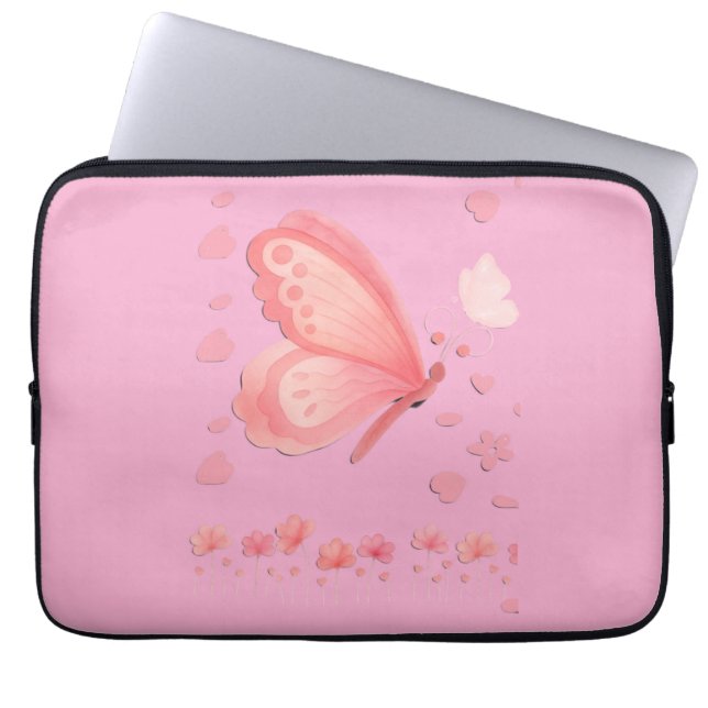​Chic Pink iPad Sleeve – Stylish & Protective Swag (Front)