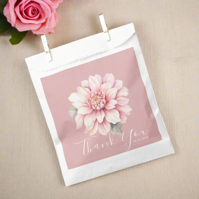Chic Pink Rose  Favour Bags (Creator Uploaded)