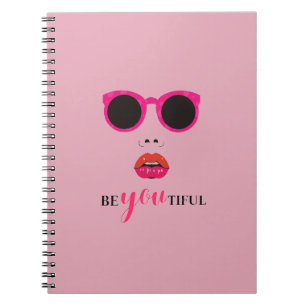 Chic pink‑tone design with grace notebook