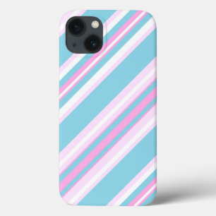 Chic Pink Turquoise Stripe Case-Mate iPad Case