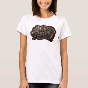 Chic Pink WINE TASTING Wearable Art T-Shirt