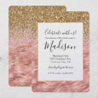 Chic Pink Zebra Print Glitz