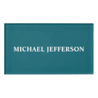 Chic Plain Dark Teal Colour Personalised Custom