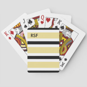 CHIC PLAYING CARDS_09 BUTTER/BLACK/WHITE PLAYING CARDS