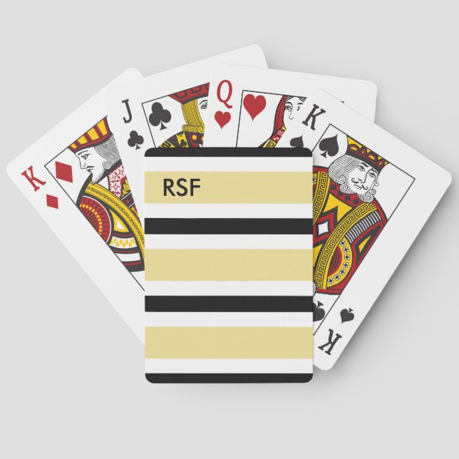 CHIC PLAYING CARDS_09 BUTTER/BLACK/WHITE PLAYING CARDS (Back)