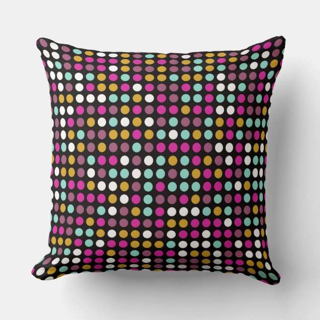 Chic Polka Dot Mosaic Pattern #5 Cushion (Front)