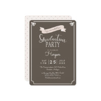 chic Polkadot vintage graduation party