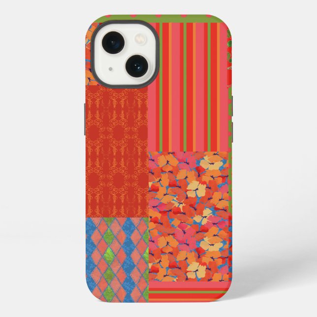 Chic Poppies Faux-patchwork Case-Mate iPad Case (Back)