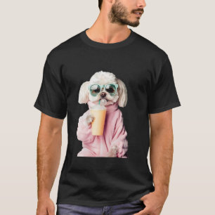 Chic Pup Relaxing In Style T-Shirt