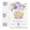 Chic Purple Floral 60th Birthday Tea Party Any Age