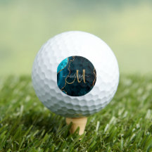 Chic Purple Gold Glitter Agate Custom Monogram Gol