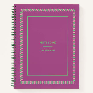 Chic Purple Lavender Notebook Customise