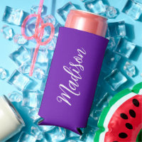 Chic Purple Personalised Name Handwritten Script