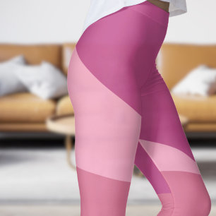 Chic Purple Plum Angles Leggings