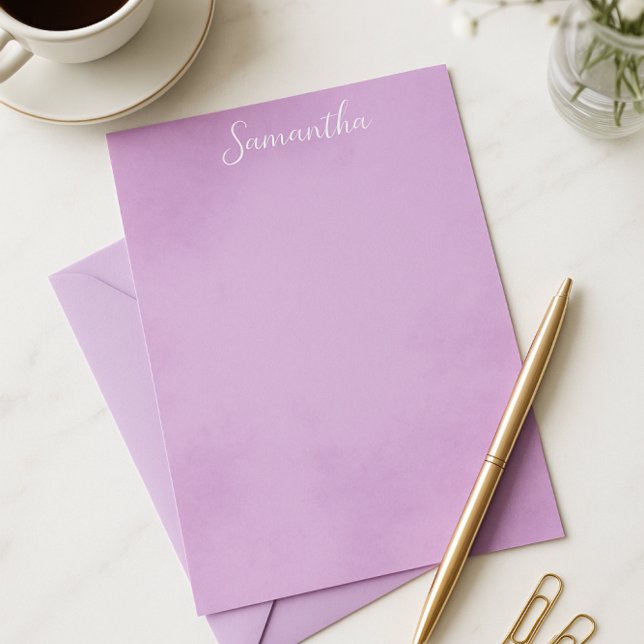Chic Purple Stationery (Creator Uploaded)
