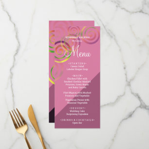 Chic Rainbow Spirals With Deep Purple Menu