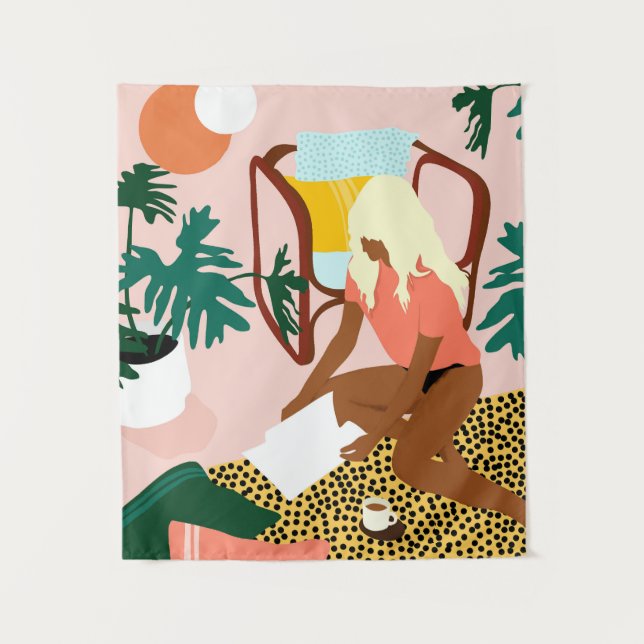 Chic Reading Corner Tapestry (Front)