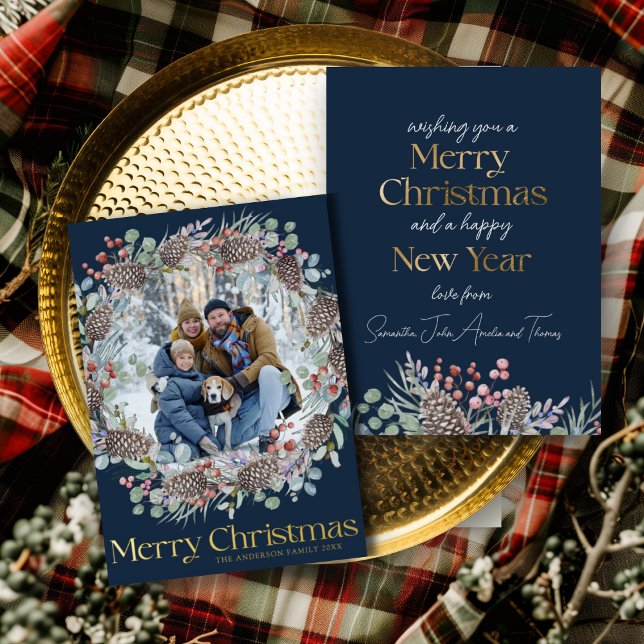 Chic  Real Gold & Botanical Merry Christmas (Creator Uploaded)